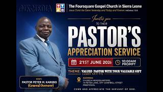JINGLE FOR PASTOR'S APPRECIATION SERVICE JUNE 2026.