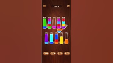 92 lvl color water sort game #colorwatergame #asmr #games #gameout