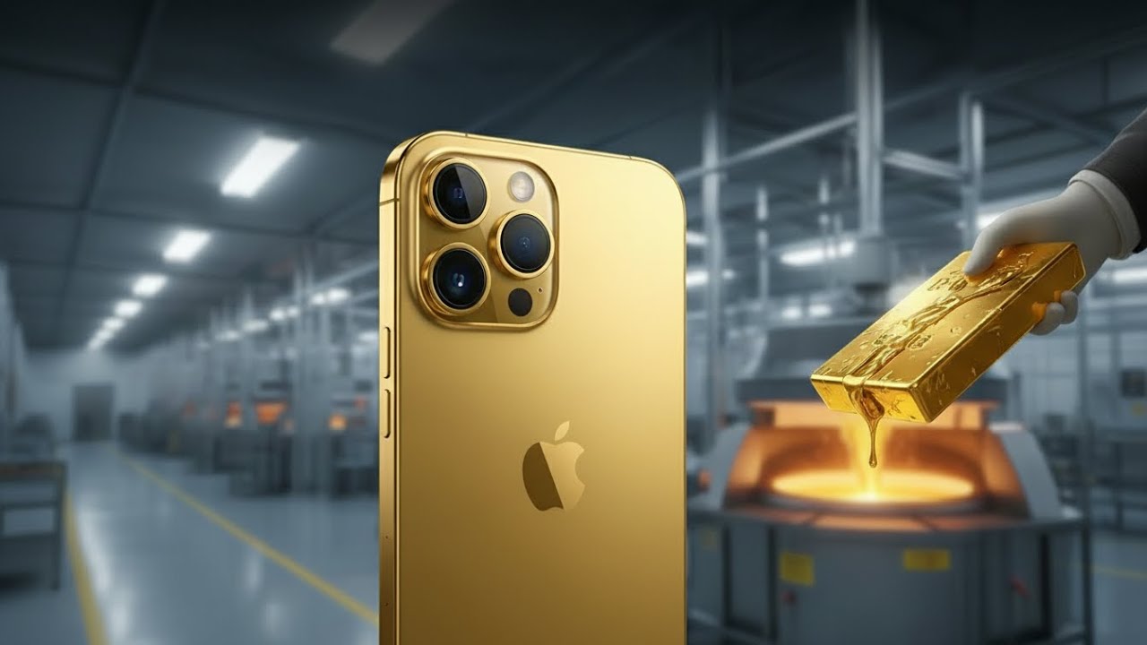 Inside the iPhone 17 Pro Max Gold Factory From 24K Gold Bar to $5,000 iPhone | Process 2025