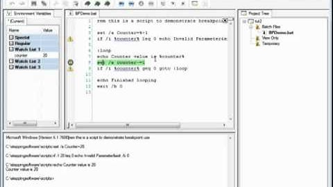 Using breakpoints in 