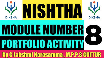 MODULE 8 PORTFOLIO MODEL FOR NISHTHA | DIKSHA
