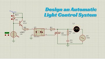 How to Design an Automatic Light Control System Using LDR and Triac in Proteus | Circuit Simulation