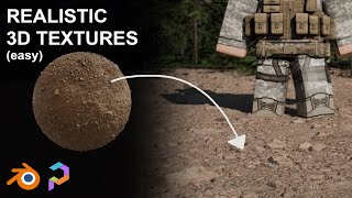 EASY REALISTIC 3D TEXTURES IN BLENDER! (PBR Textures)