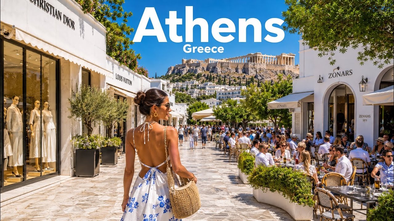 Athens, Grecia | Passeggiata Estiva in Città 4K | 3 giu 2026