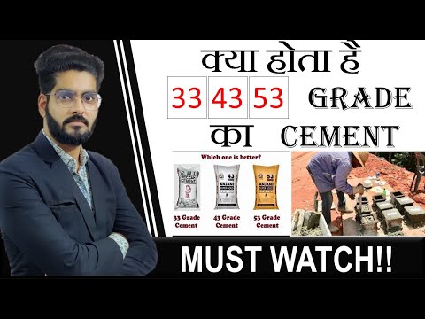 WHAT IS 33,43 AND 53 GRADE OF CEMENT||COMPRESSIVE STRENGTH BY CIVIL GURUJI