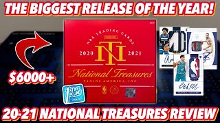 $6000+ BOX! | 202021 Panini National Treasures Basketball FOTL Hobby Box Review