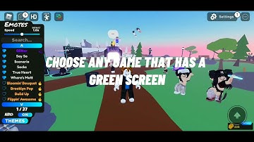 How to use a green screen in a Roblox video in capcut