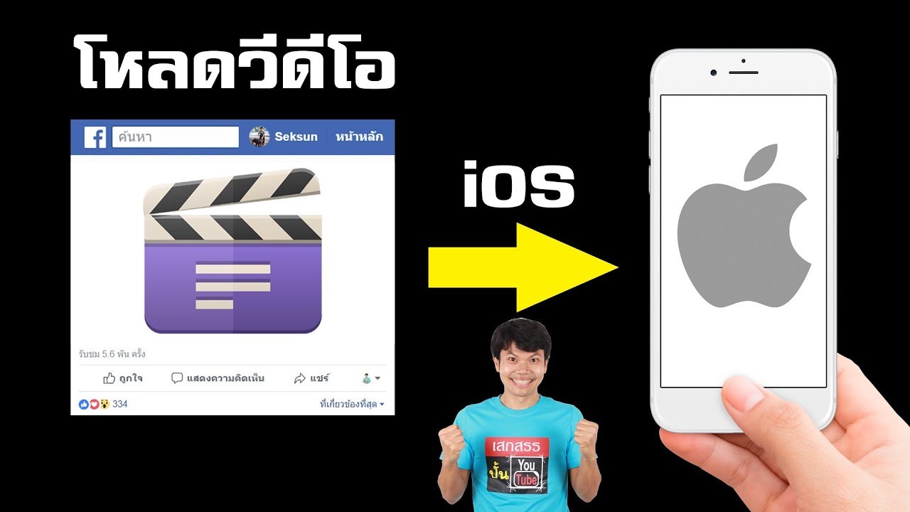 เซฟวิดีโอจากเฟส  New Update  100% โหลดวีดีโอ facebook ลงมือถือ iOS