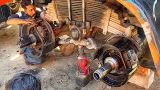 How to Repair Truck Wheel Bearing Grease Amazing Technical || Wheel Bearing Grease process