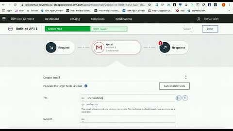 Connecting to GMail Connector & Executing a Flow in IBM App Connect