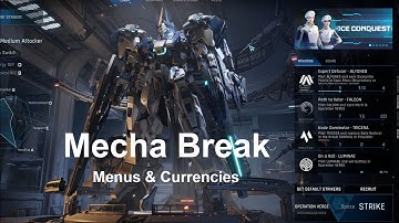 Mecha Break | Menu Navigation and Currencies