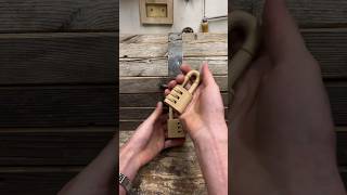 Opening A Wooden Lock Using A Wooden Lock @Mcnallyofficial
