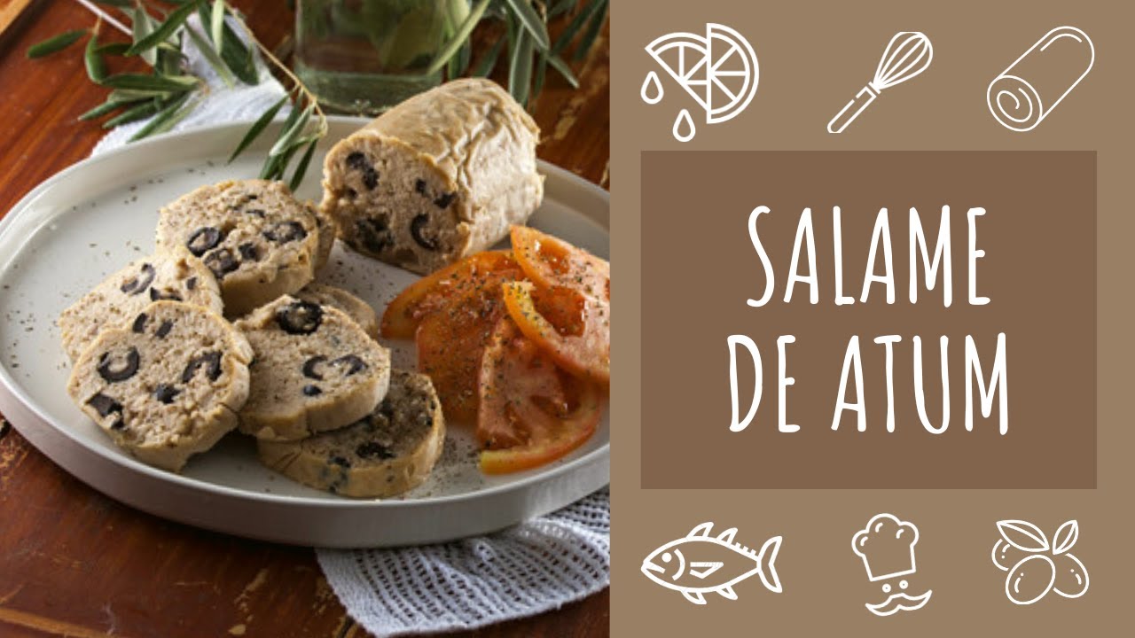 Salame de atum com azeitonas pretas