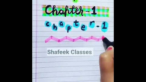 How to start to write headings