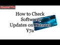 How to Check Software Updates on Huawei Y7a