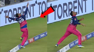 Everyone shocked when Shimron Hetmyer takes amazing Catch during GT vs RR Match | GT vs RR Match