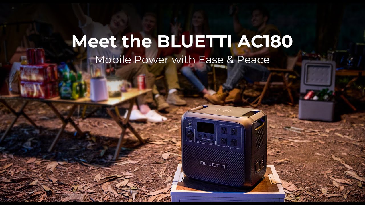 NEW Bluetti AC180 - We've Been Waiting For This! 1152wh LFP - 1800w  Inverter - UPS / Fast Charging! 