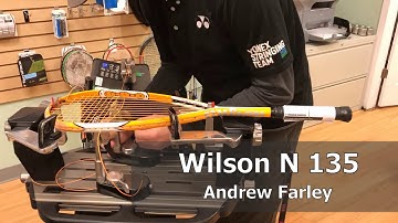 Time Lapse: How to String a Wilson N 135 Squash Racquet