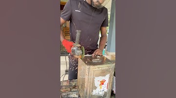 Diy Oil can Tool box Making Part :-1🔥📈 #youtubeshorts #diy #drytool #craft #metal #toolbox #make