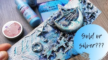 Step by  step  mixed media project  MOON