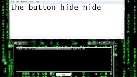 Visual Basic Keylogger Working