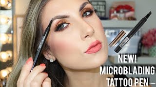 NEW! MAYBELLINE MICROBLADING TATTOO EYEBROW PEN | DOES IT WORK?