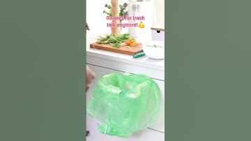 Plastic Garbage Holder for Easy Waste Disposal & Storage | www.propshop.com | #kitchenhacks