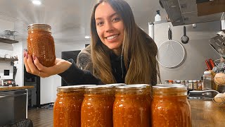 My First Time Canning Tomato Sauce!