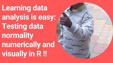 How to test normality test in R? Normality analysis using R.