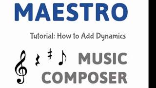 Maestro Tutorial: How to Add Dynamic(s)