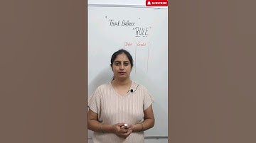 Rule 1 - Trial Balance Class 11th 👆✍️#shorts