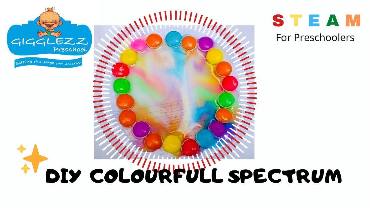 Steam Activities | Colour full Spectrum With Chocolate Gems | Steam Ideas Kids | Gigglezz Preschool