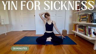 30 Min Yin Yoga for Sickness & Lymphatic Drainage | Gentle Healing Yoga for Immunity & Detox