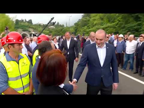 პრემიერ-მინისტრმა ქობულეთის შემოვლითი გზის მეორე, 18 კილომეტრიანი მონაკვეთი გახსნა