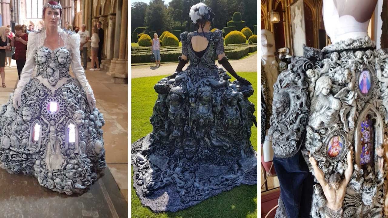 Incredible Dresses Are As Detailed As Sistine Chapel - YouTube