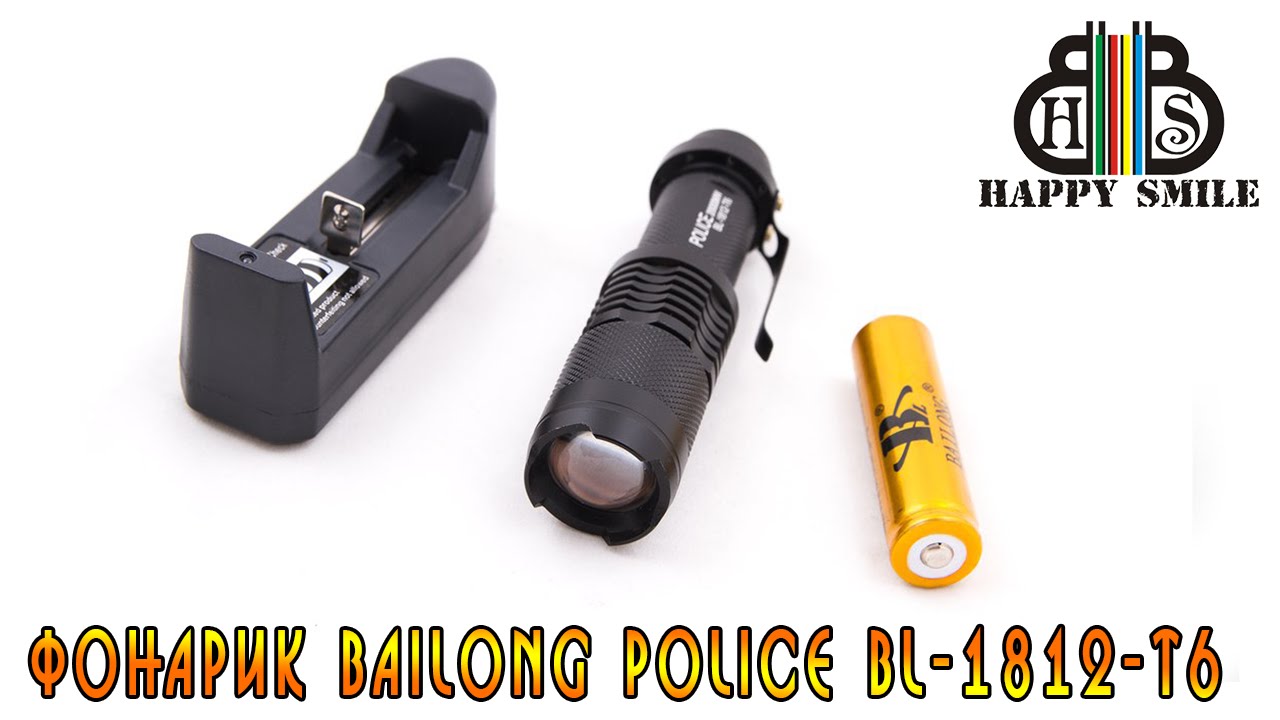 Фонарик Bailong Police BL 1812 T6