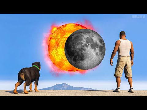 GTA V: When Chop & Franklin Watches the Solar Eclipse