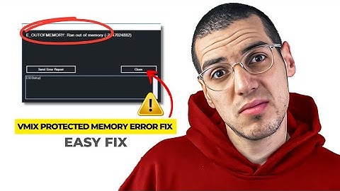 Updated FIX: "vMix ERROR Attempted To Read Or Write To Protected Memory" (2025) - Quick & Easy!