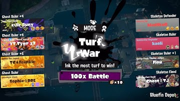 Splatoween 2025 100x Battle | Skeleton vs Ghost | Splatoon 3