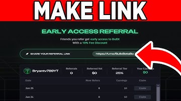 How To Make Referral Link On Bullx 2025! - Tutorial