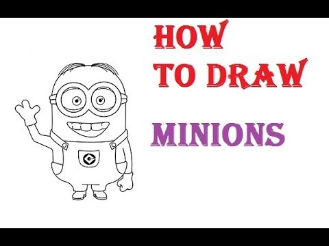 HOW TO DRAW MINIONS - YouTube