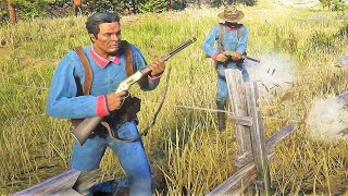 US Army vs Cuban Military | Red Dead Redemption 2 NPC Wars 86