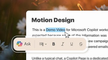 Motion Design Demo for Microsoft Copilot | Creative Explaner Video..