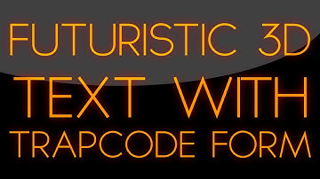 After Effects Tutorial: Futuristic 3D Text with Trapcode Form