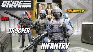 GI JOE CLASSIFIED COBRA INFANTRY FIRST REVIEW and comparison