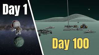 I Spent 100 Days Building a Minmus Colony in KSP [FULL MOVIE]