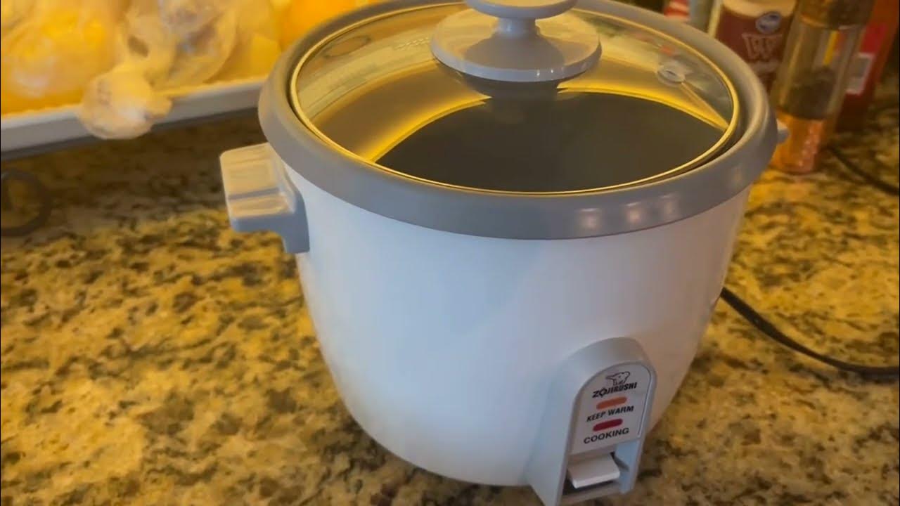 Zojirushi NHS 06 3 Cup Uncooked Rice Cooker Review, Easy to use rice
