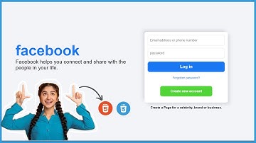 How To Create Facebook Login Page Using HTML & CSS | Login Form In HTML And CSS | Web Coding