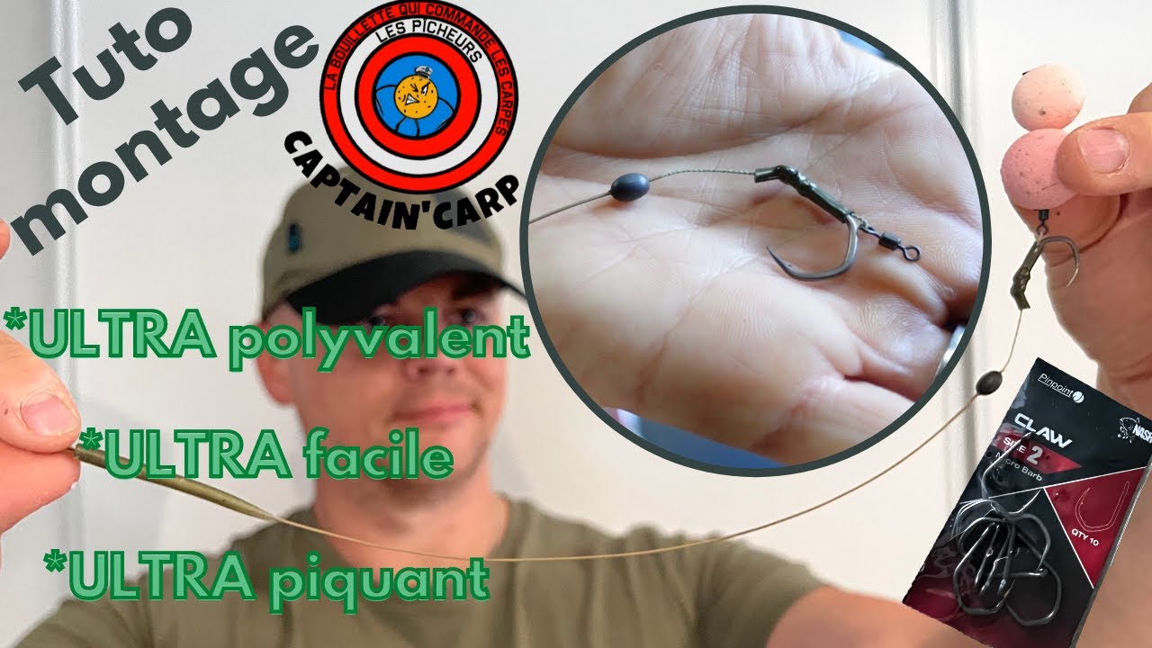 //TUTO//montage carpe, super facile et polyvalent!! - YouTube