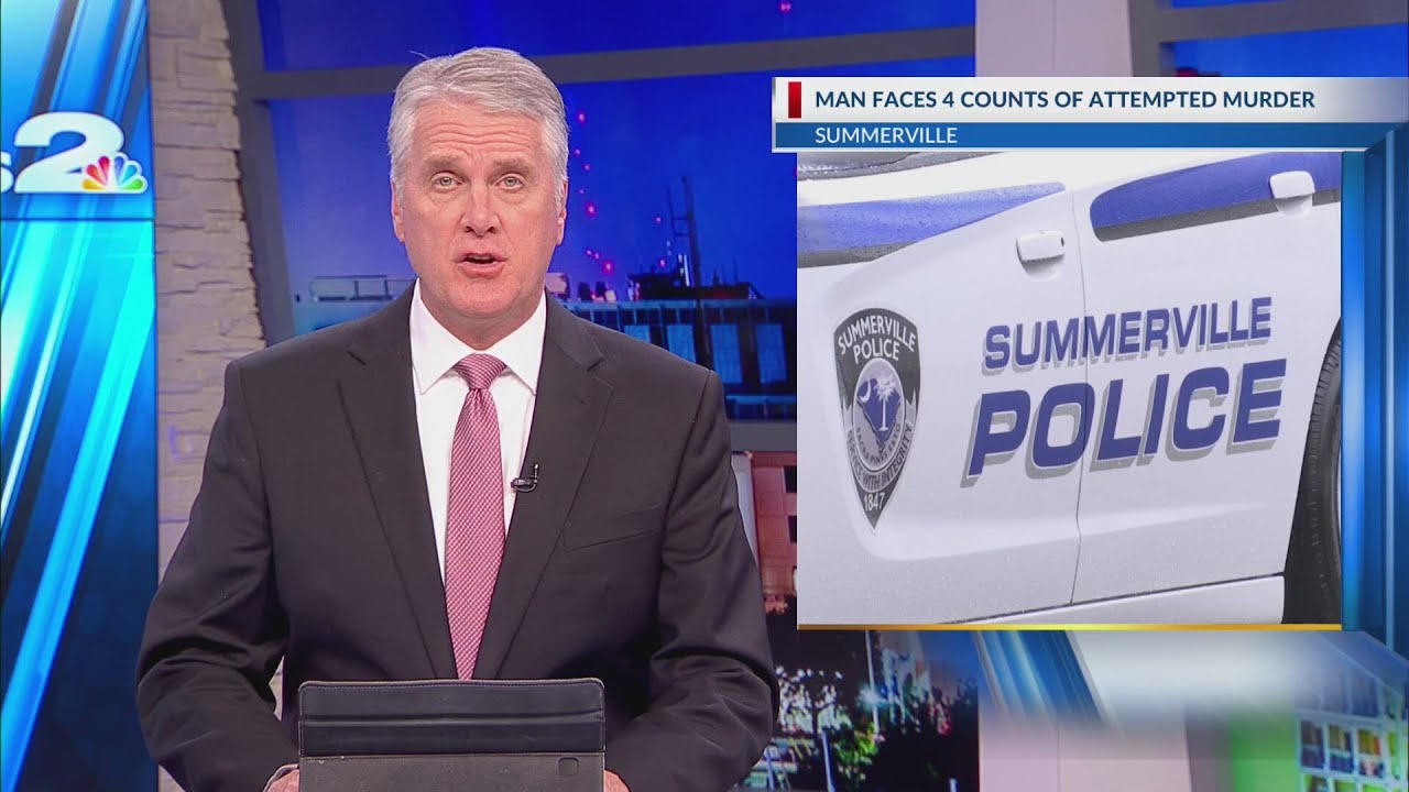 Man faces 4 attempted murder charges after Summerville shooting - YouTube